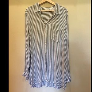 Old Navy Blue and White Striped Tunic